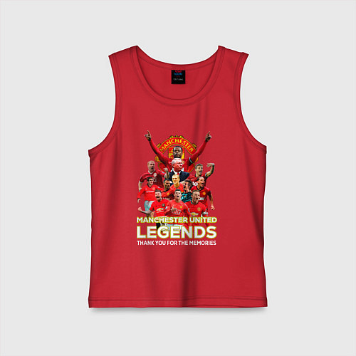 Детская майка Легенды Манчестера Manchester United Legends / Красный – фото 1