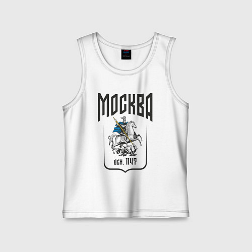 Детская майка Москва всадник / Белый – фото 1