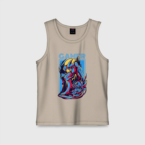 Детская майка Геймер ребёнок / Миндальный – фото 1