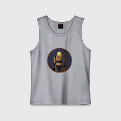 Майка детская хлопок Я Коммандо, цвет: меланж