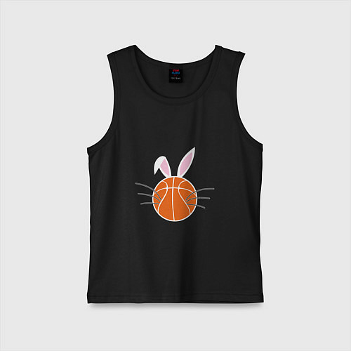 Детская майка Basketball Bunny / Черный – фото 1