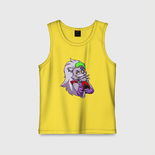 Детская майка Five Nights at Freddys Security Breach - Волчица Р / Желтый – фото 1