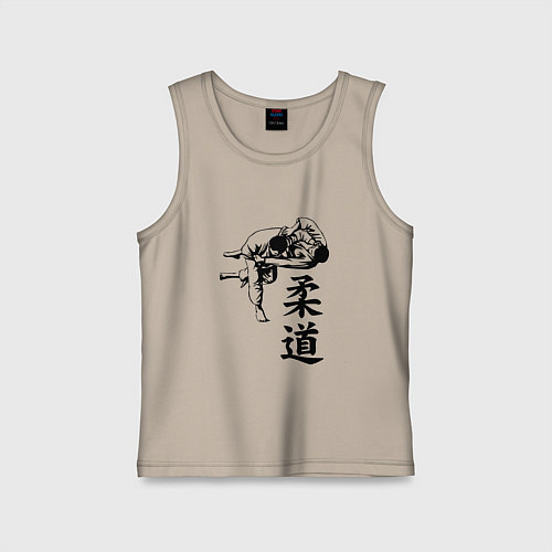 Детская майка JUDO БРОСОК / Миндальный – фото 1