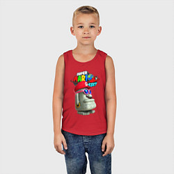 Майка детская хлопок Super Mario Odyssey Nintendo Video game, цвет: красный — фото 2