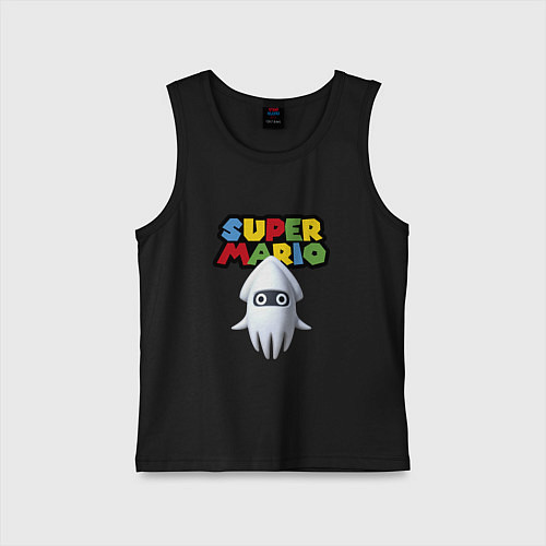 Детская майка Blooper Super Mario Nintendo Video game / Черный – фото 1