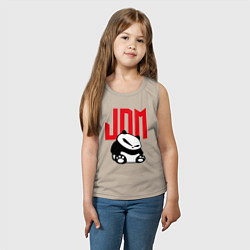 Майка детская хлопок JDM Panda Japan Симпатяга, цвет: миндальный — фото 2