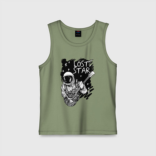 Детская майка Lost stars Space music / Авокадо – фото 1