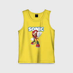 Детская майка Knuckles Echidna Sonic Video game Ехидна Наклз Вид