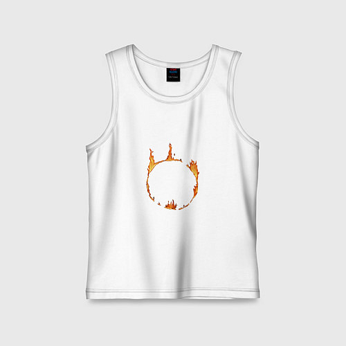 Детская майка Dark Souls Знак тьмы / Белый – фото 1