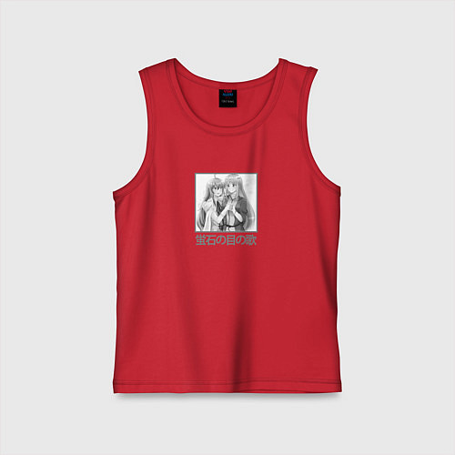 Детская майка Виви и Эстелла Vivy Fluorite Eyes Song / Красный – фото 1