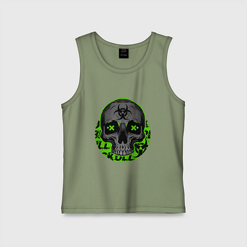 Детская майка SKULL TOXIC / Авокадо – фото 1