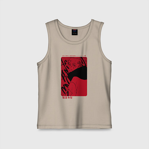 Детская майка Кэн Рюгудзи -Токийские мстители / Миндальный – фото 1