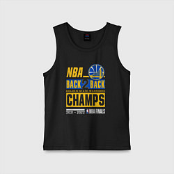 Майка детская хлопок GOLDEN STATE WARRIORS NBA CHAMPION, цвет: черный