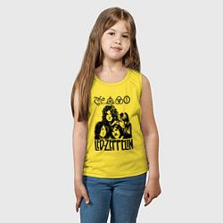 Майка детская хлопок Led Zeppelin Black, цвет: желтый — фото 2