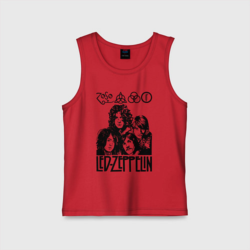 Детская майка Led Zeppelin Black / Красный – фото 1