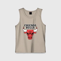 Майка детская хлопок Chicago Bulls, цвет: миндальный