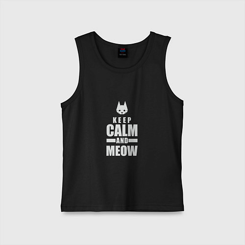 Детская майка Stray - Keep Calm / Черный – фото 1