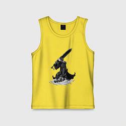 Майка детская хлопок Berserk the Black Swordsman, цвет: желтый
