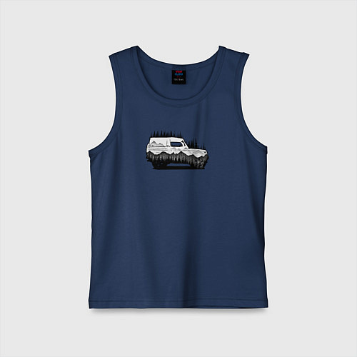 Детская майка Бездорожье без дорог / Тёмно-синий – фото 1