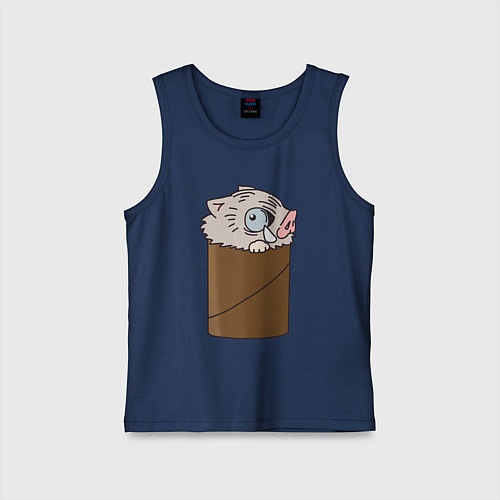 Детская майка Иноске застрял / Тёмно-синий – фото 1