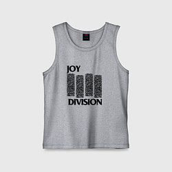 Майка детская хлопок Joy Division - rock, цвет: меланж