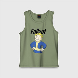 Майка детская хлопок Fallout blondie boy, цвет: авокадо