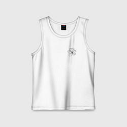 Майка детская хлопок Hibiscus, цвет: белый