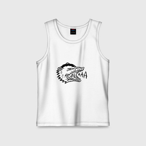 Детская майка Орущий опоссум / Белый – фото 1