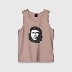 Майка детская хлопок Че Гевара - рисунок, цвет: пыльно-розовый