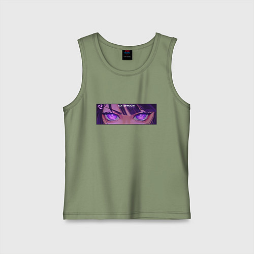 Детская майка Бог вечности - Шогун Райден / Авокадо – фото 1