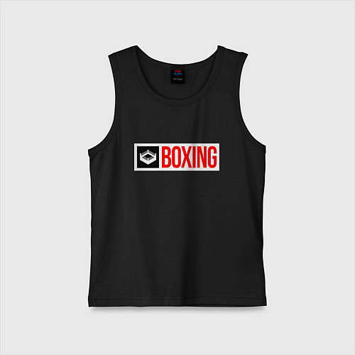 Детская майка Ring of boxing / Черный – фото 1