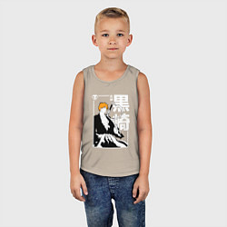 Майка детская хлопок Тысячилетняя война - Ичиго - Блич, цвет: миндальный — фото 2