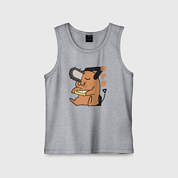 Майка детская хлопок Милый Почита, цвет: меланж