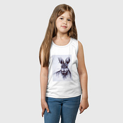 Майка детская хлопок Rabbit symbol 2023, цвет: белый — фото 2