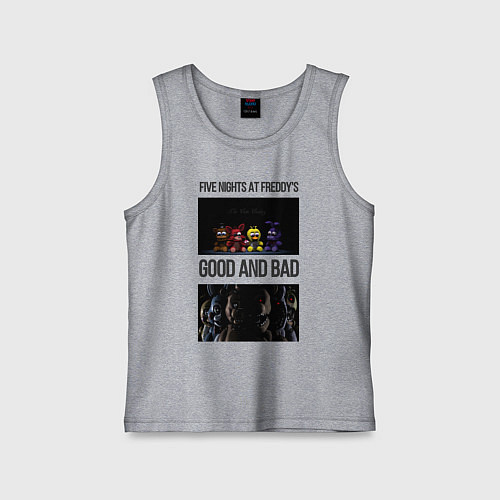 Детская майка Freddy good and bad / Меланж – фото 1