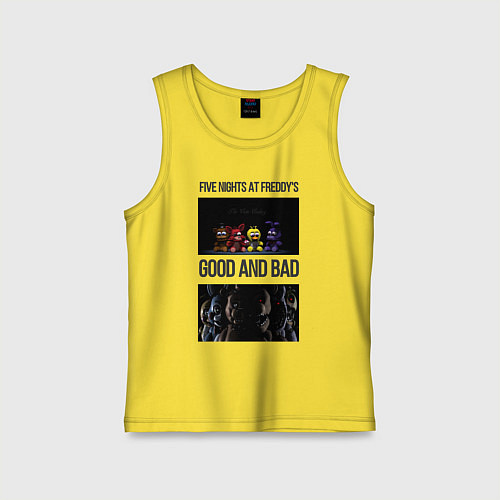Детская майка Freddy good and bad / Желтый – фото 1