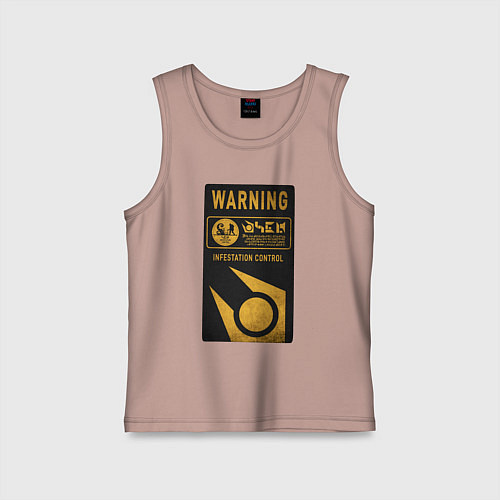 Детская майка Контроль заражения / Пыльно-розовый – фото 1