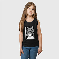 Майка детская хлопок Zaraki Kenpachi black and white, цвет: черный — фото 2