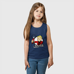 Майка детская хлопок Vault boy - nuka cola, цвет: тёмно-синий — фото 2