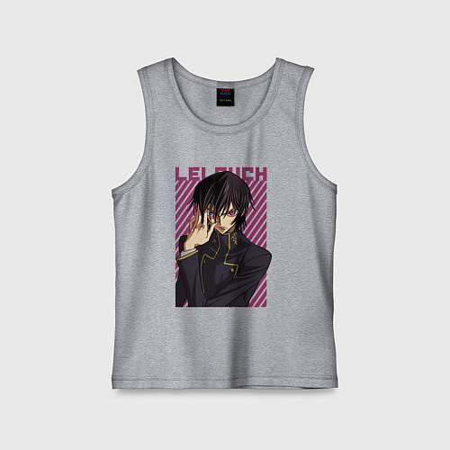 Детская майка Лелуш Черный принц / Меланж – фото 1