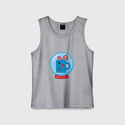 Майка детская хлопок Зимний сладкий горячий напиток, чашка и карамель, цвет: меланж