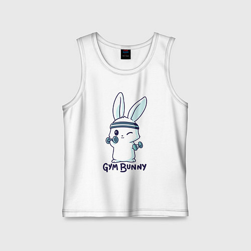 Детская майка Gym bunny / Белый – фото 1