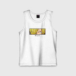 Майка детская хлопок Санджи, цвет: белый