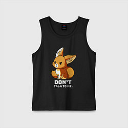 Майка детская хлопок Offended fox, цвет: черный