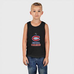 Майка детская хлопок Монреаль Канадиенс - НХЛ, цвет: черный — фото 2