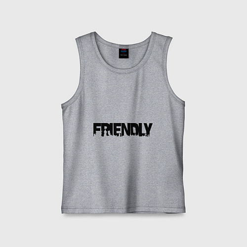 Детская майка DayZ: Im friendly / Меланж – фото 1