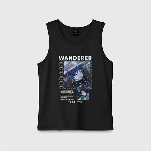 Детская майка Wanderer Странник / Черный – фото 1
