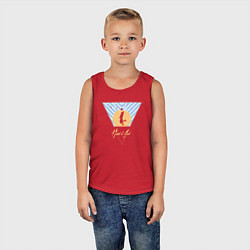 Майка детская хлопок Рука бога, цвет: красный — фото 2