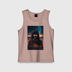 Майка детская хлопок Пусстынный странник, цвет: пыльно-розовый