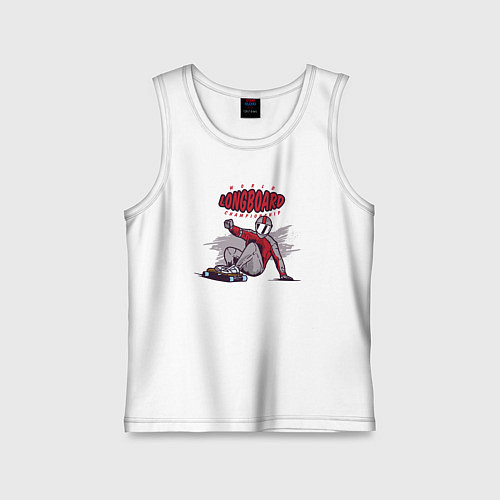 Детская майка Longboard / Белый – фото 1